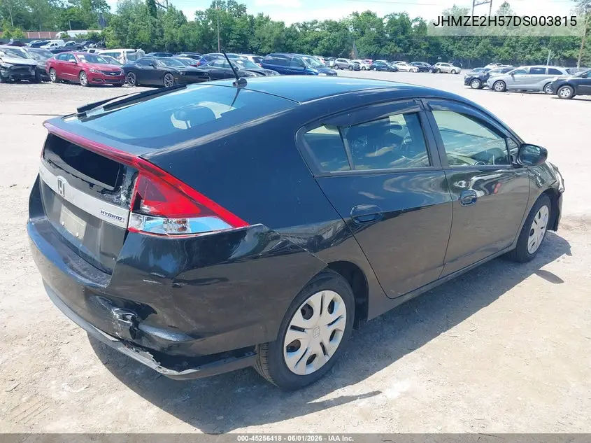 2013 Honda Insight Lx VIN: JHMZE2H57DS003815 Lot: 45256418