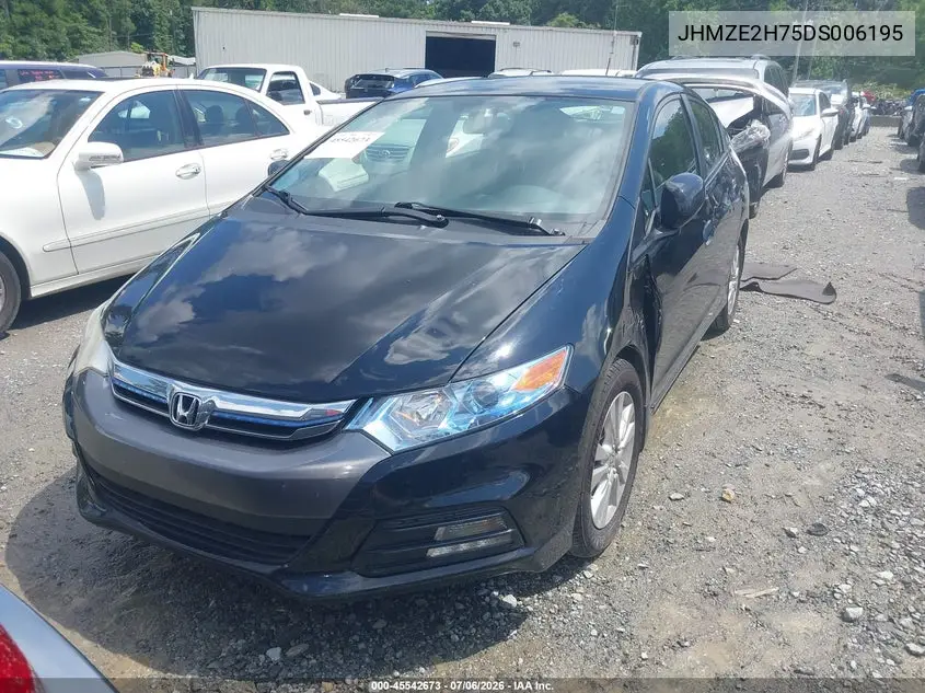 2013 Honda Insight Ex VIN: JHMZE2H75DS006195 Lot: 45542673