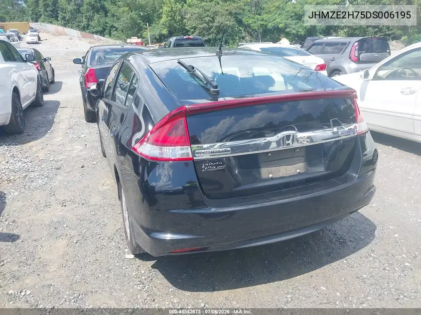 2013 Honda Insight Ex VIN: JHMZE2H75DS006195 Lot: 45542673