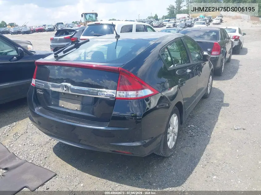 2013 Honda Insight Ex VIN: JHMZE2H75DS006195 Lot: 45542673