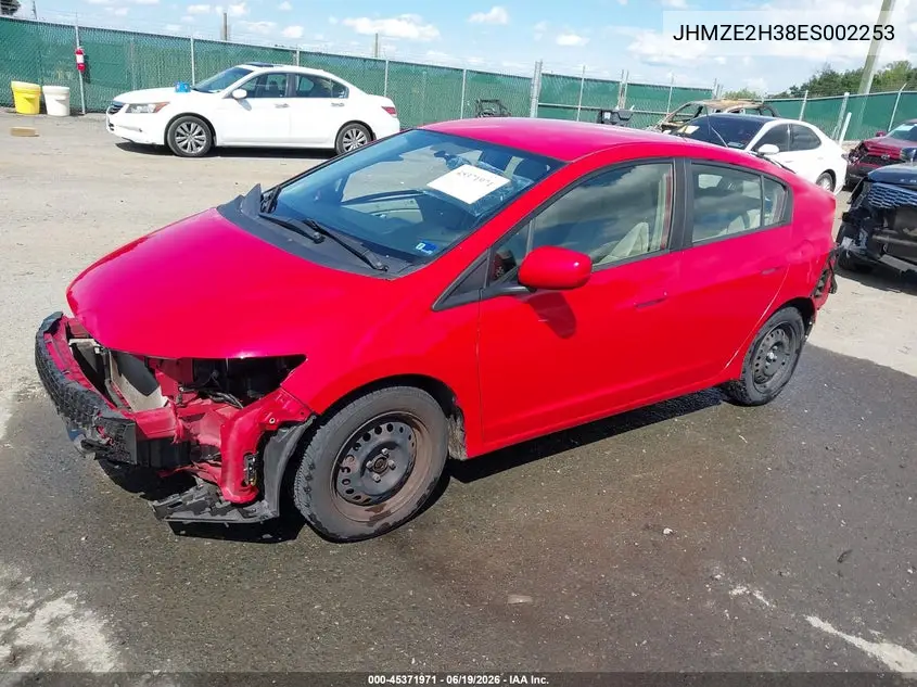 2014 Honda Insight VIN: JHMZE2H38ES002253 Lot: 45371971