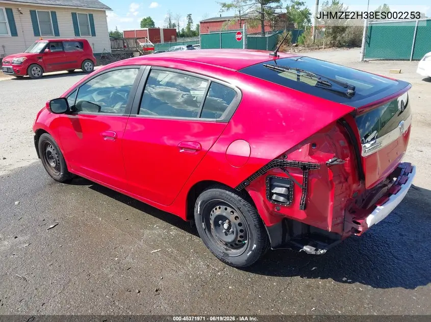 2014 Honda Insight VIN: JHMZE2H38ES002253 Lot: 45371971