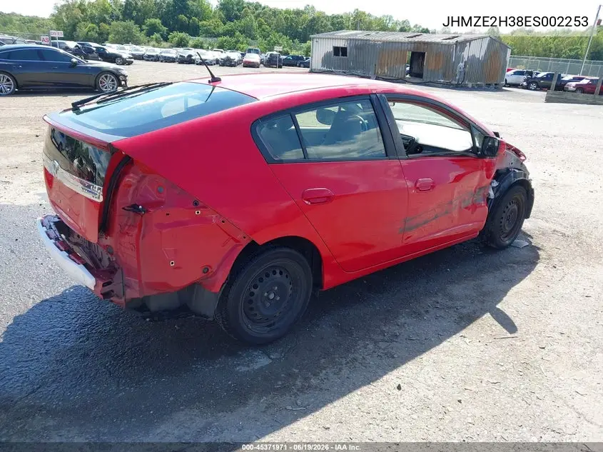 2014 Honda Insight VIN: JHMZE2H38ES002253 Lot: 45371971