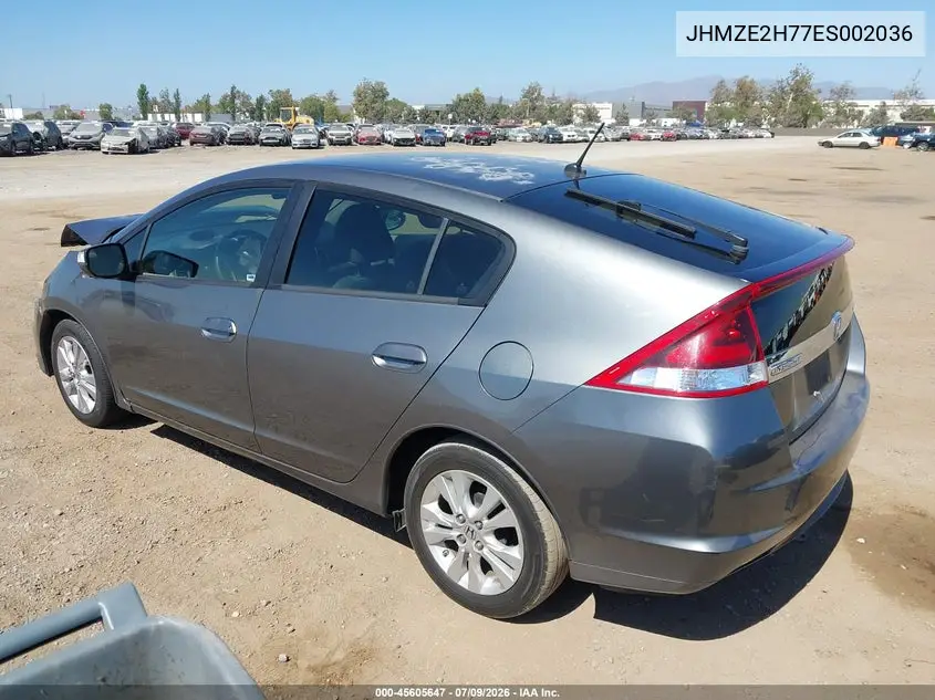 2014 Honda Insight Ex VIN: JHMZE2H77ES002036 Lot: 45605647