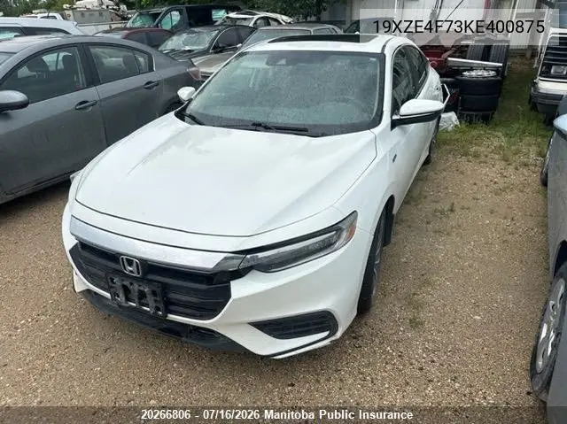 2019 Honda Insight Touring VIN: 19XZE4F73KE400875 Lot: 20266806