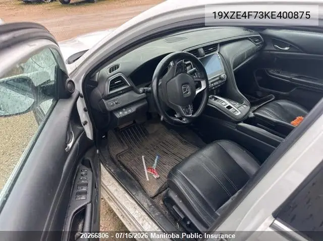 2019 Honda Insight Touring VIN: 19XZE4F73KE400875 Lot: 20266806