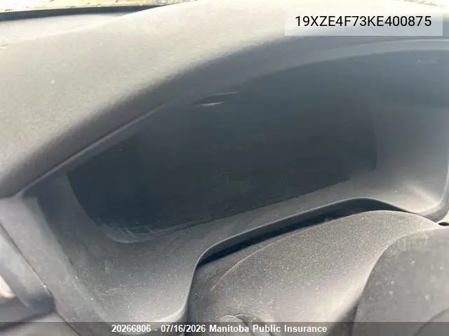 2019 Honda Insight Touring VIN: 19XZE4F73KE400875 Lot: 20266806