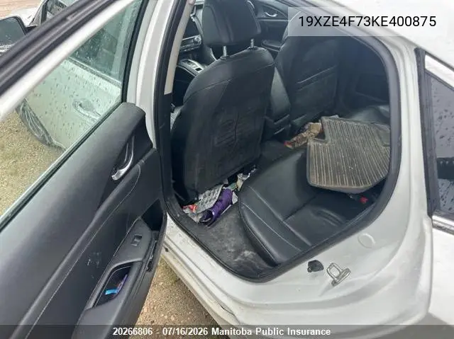 2019 Honda Insight Touring VIN: 19XZE4F73KE400875 Lot: 20266806