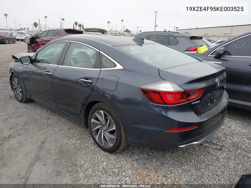 2019 Honda Insight Touring VIN: 19XZE4F95KE003525 Lot: 45266136