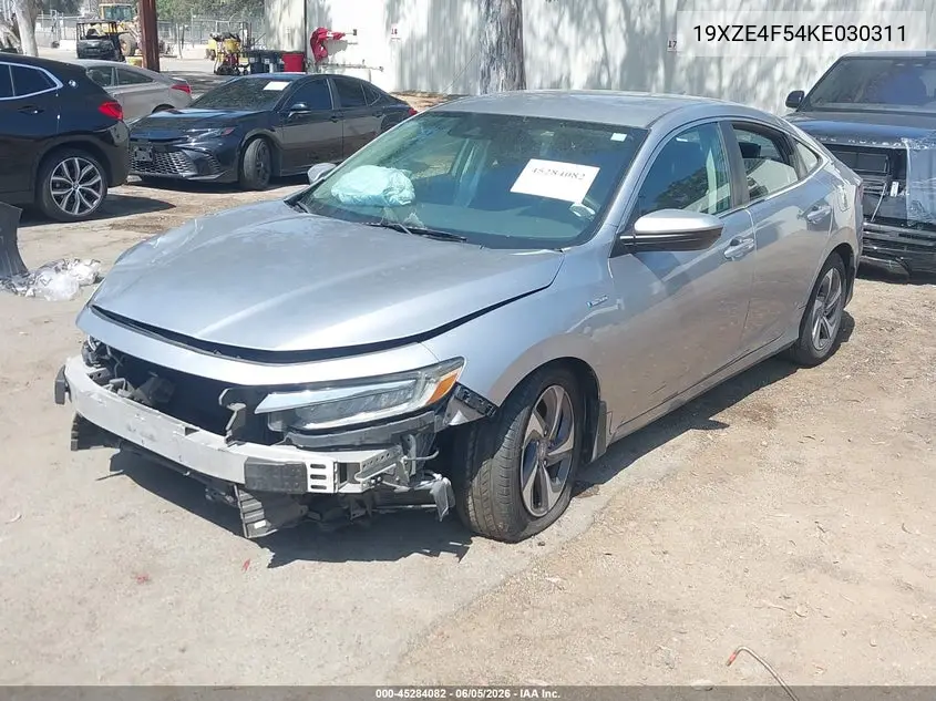 2019 Honda Insight Ex VIN: 19XZE4F54KE030311 Lot: 45284082
