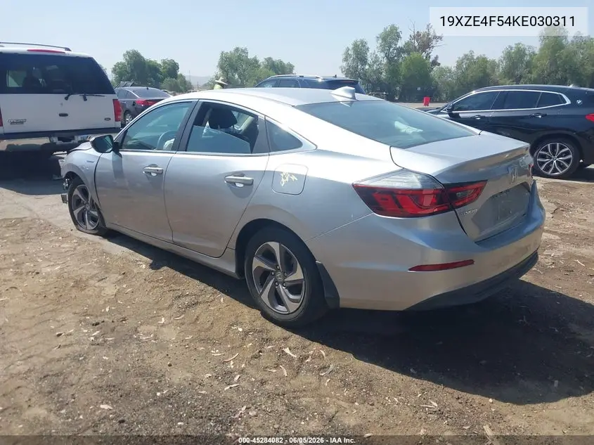 2019 Honda Insight Ex VIN: 19XZE4F54KE030311 Lot: 45284082