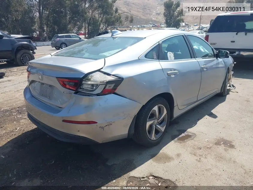2019 Honda Insight Ex VIN: 19XZE4F54KE030311 Lot: 45284082