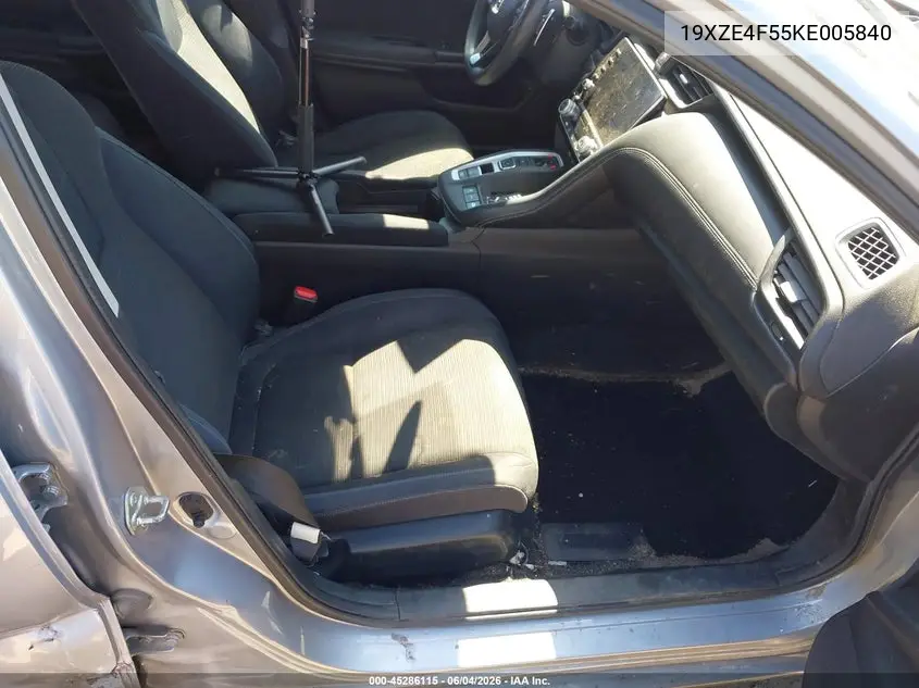 2019 Honda Insight Ex VIN: 19XZE4F55KE005840 Lot: 45286115