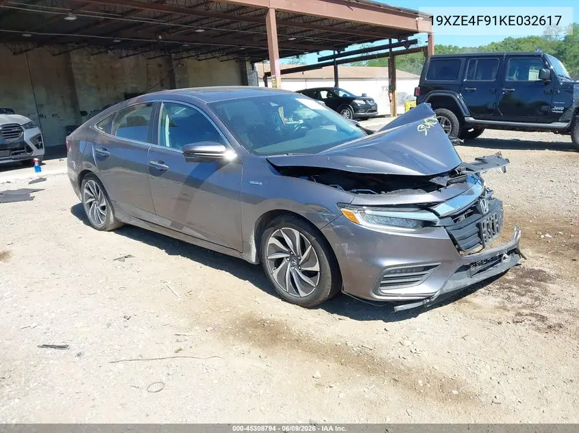 2019 Honda Insight Touring VIN: 19XZE4F91KE032617 Lot: 45308794