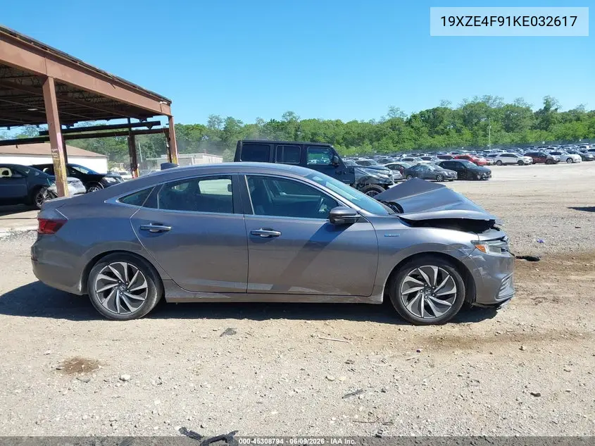 2019 Honda Insight Touring VIN: 19XZE4F91KE032617 Lot: 45308794