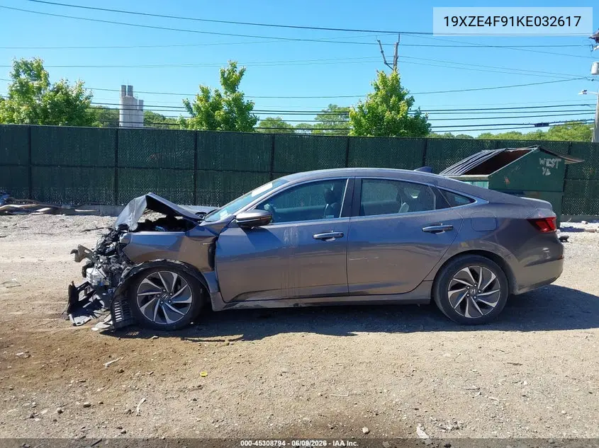 2019 Honda Insight Touring VIN: 19XZE4F91KE032617 Lot: 45308794