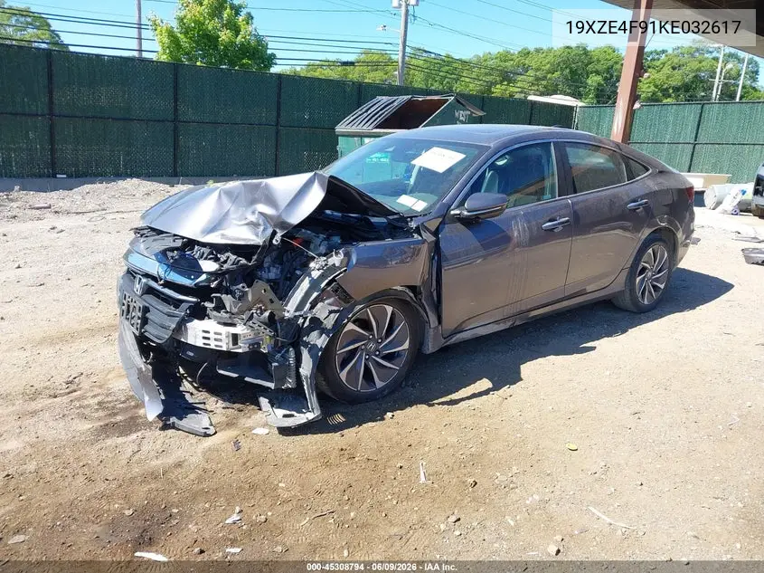 2019 Honda Insight Touring VIN: 19XZE4F91KE032617 Lot: 45308794