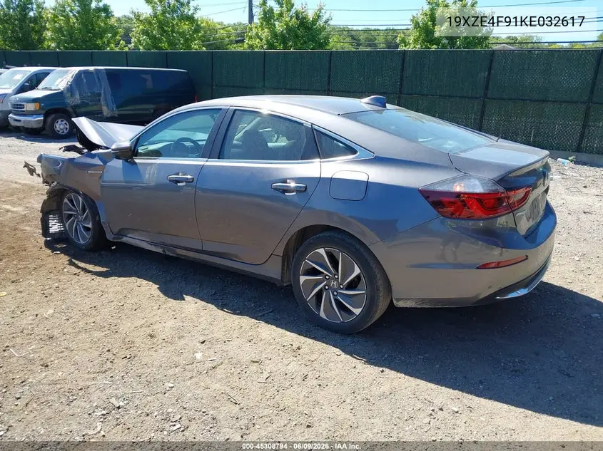 2019 Honda Insight Touring VIN: 19XZE4F91KE032617 Lot: 45308794