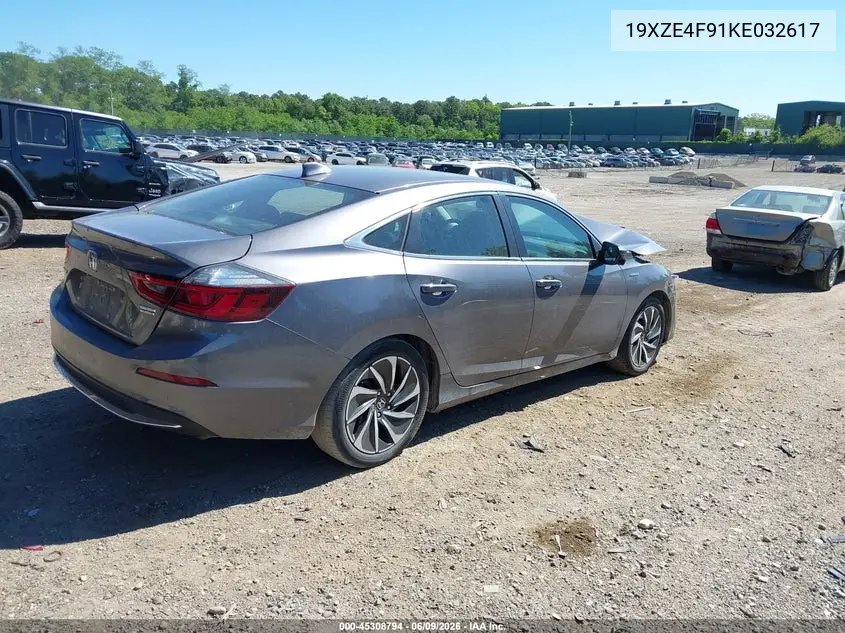 2019 Honda Insight Touring VIN: 19XZE4F91KE032617 Lot: 45308794