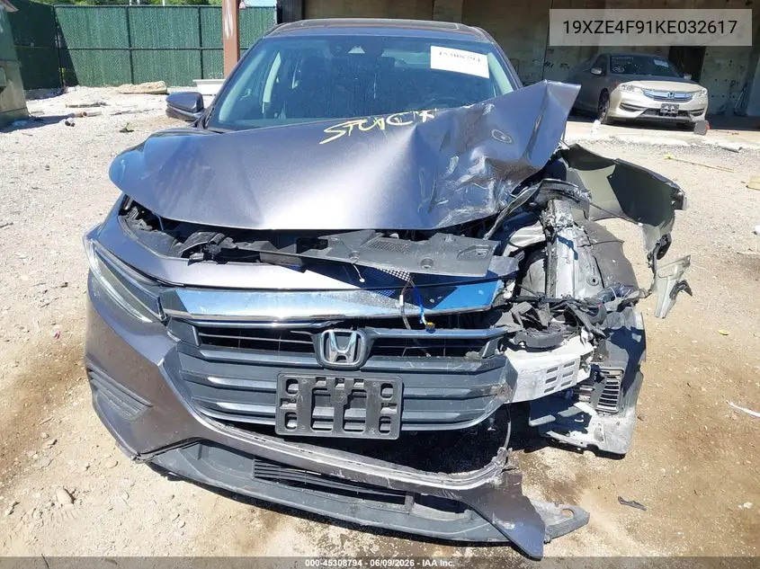 2019 Honda Insight Touring VIN: 19XZE4F91KE032617 Lot: 45308794