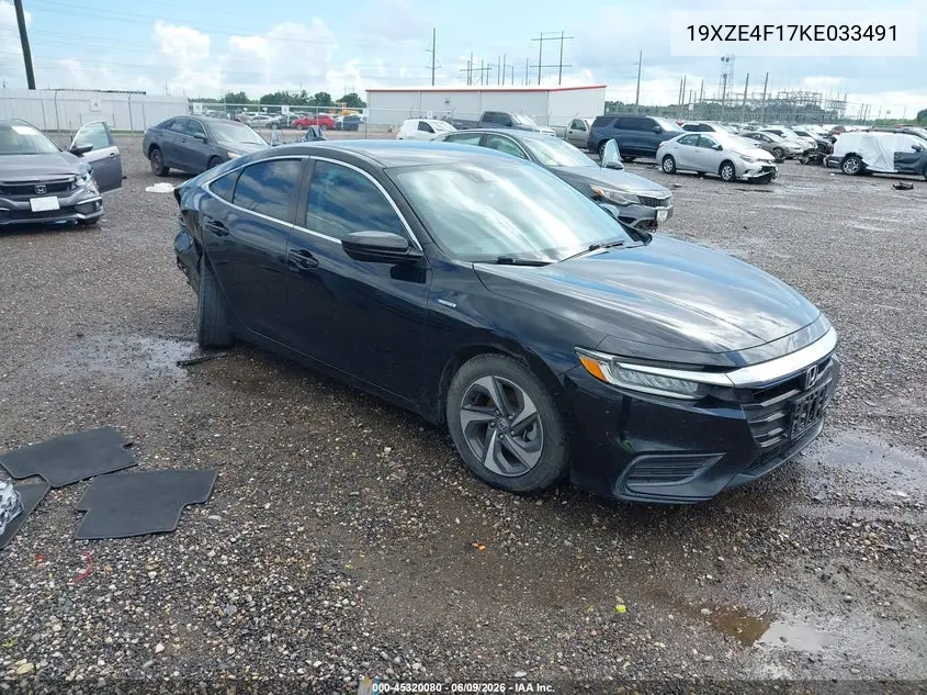 2019 Honda Insight Lx VIN: 19XZE4F17KE033491 Lot: 45320080