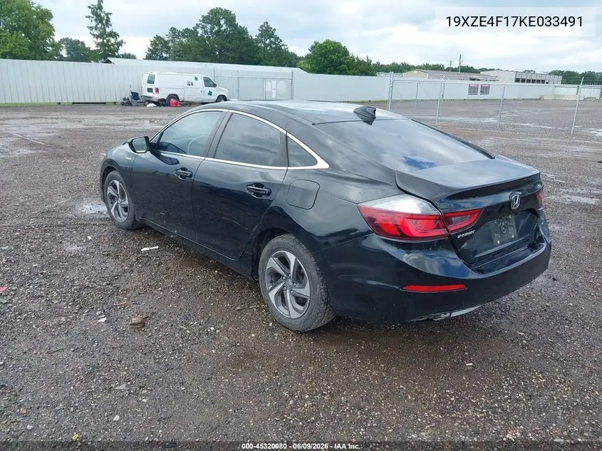 2019 Honda Insight Lx VIN: 19XZE4F17KE033491 Lot: 45320080