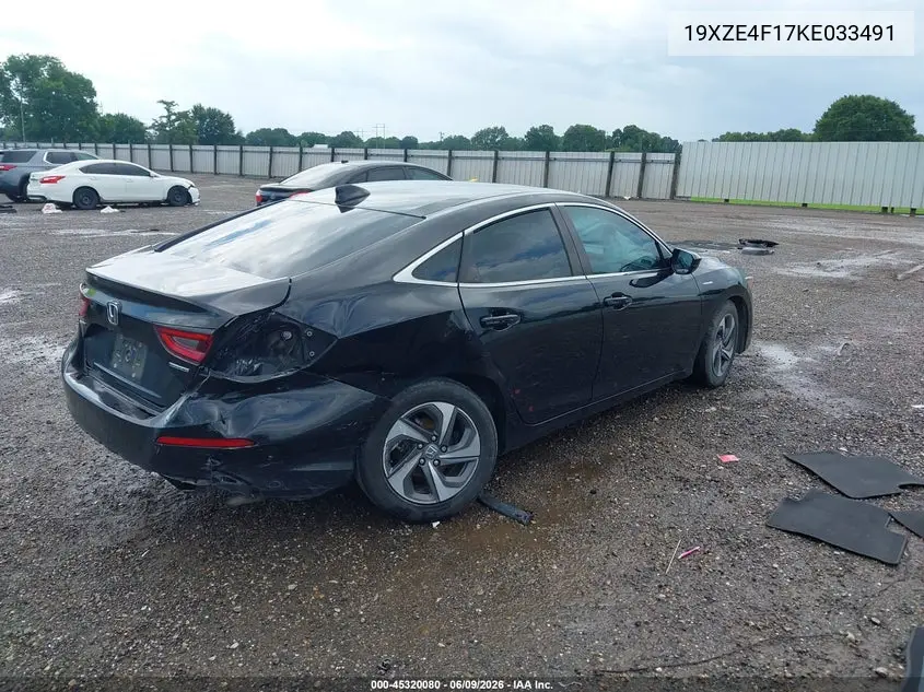 2019 Honda Insight Lx VIN: 19XZE4F17KE033491 Lot: 45320080