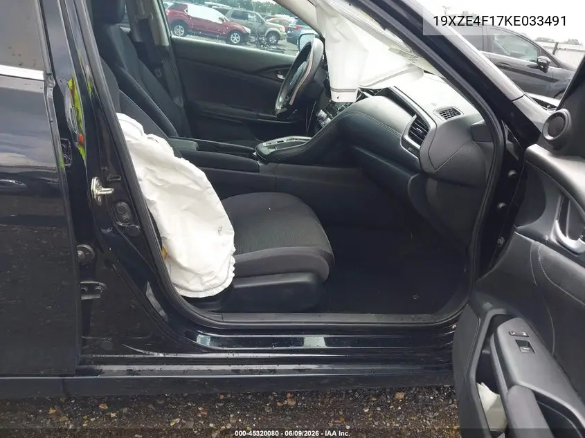 2019 Honda Insight Lx VIN: 19XZE4F17KE033491 Lot: 45320080