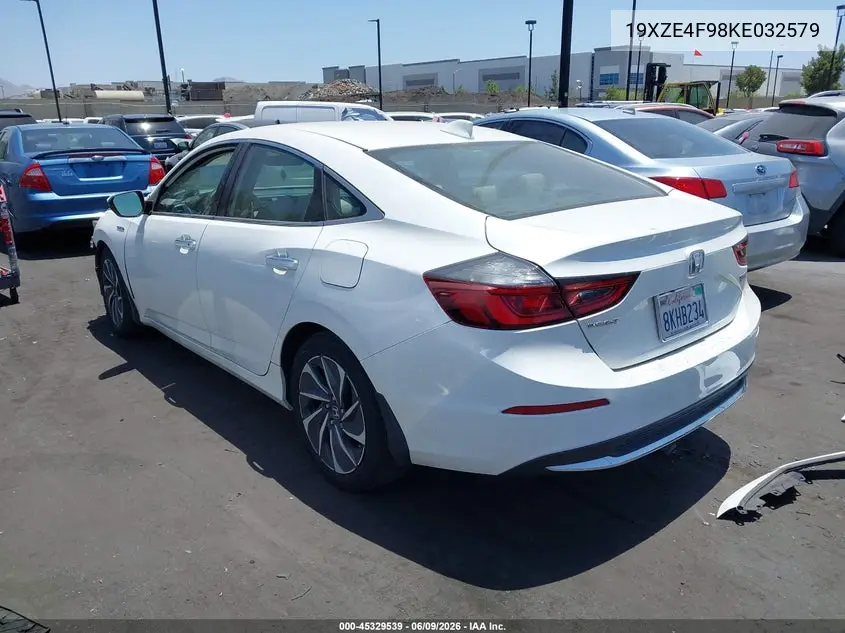 2019 Honda Insight Touring VIN: 19XZE4F98KE032579 Lot: 45329539