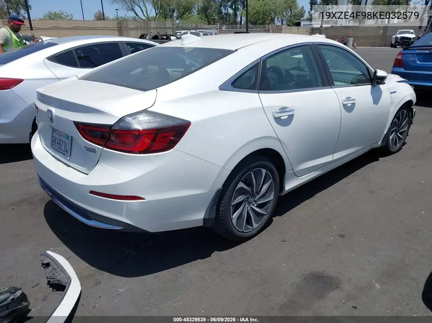 2019 Honda Insight Touring VIN: 19XZE4F98KE032579 Lot: 45329539