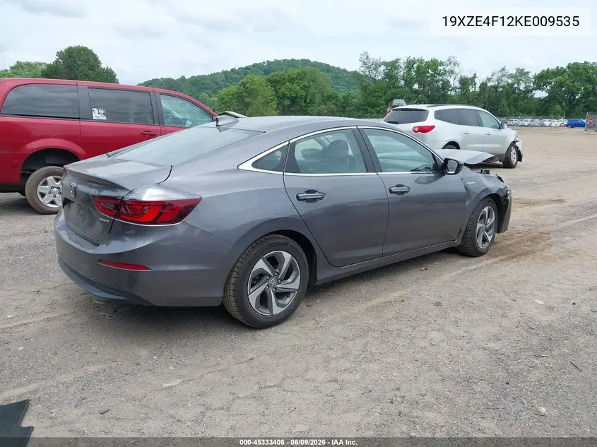 2019 Honda Insight Lx VIN: 19XZE4F12KE009535 Lot: 45333406