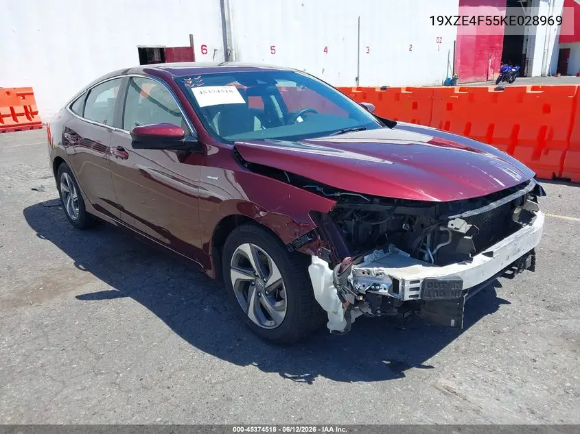 2019 Honda Insight Ex VIN: 19XZE4F55KE028969 Lot: 45374518