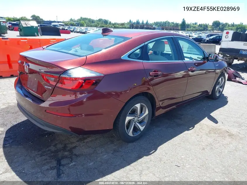 2019 Honda Insight Ex VIN: 19XZE4F55KE028969 Lot: 45374518