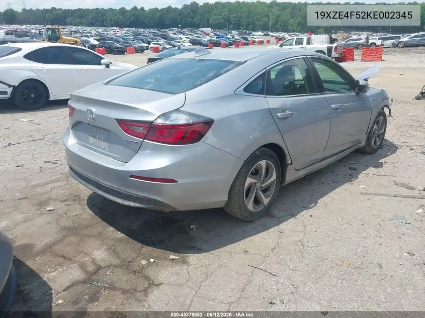 2019 Honda Insight Ex VIN: 19XZE4F52KE002345 Lot: 45379852