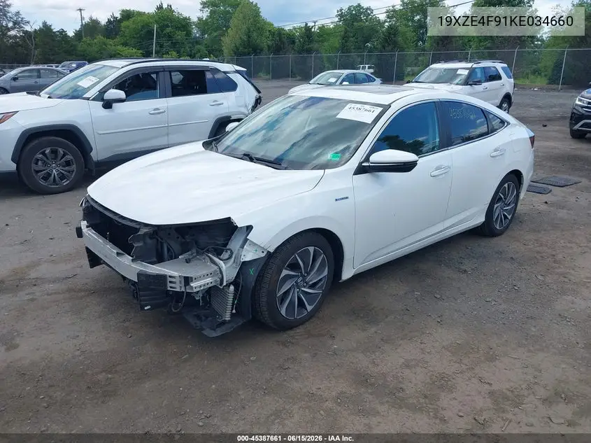 2019 Honda Insight Touring VIN: 19XZE4F91KE034660 Lot: 45387661