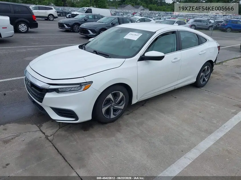 2019 Honda Insight Ex VIN: 19XZE4F54KE005666 Lot: 45422612