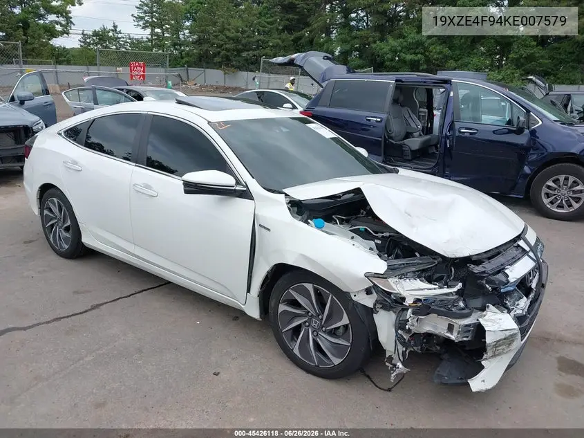2019 Honda Insight Touring VIN: 19XZE4F94KE007579 Lot: 45426118