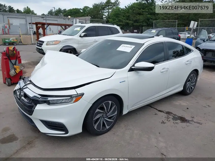 2019 Honda Insight Touring VIN: 19XZE4F94KE007579 Lot: 45426118
