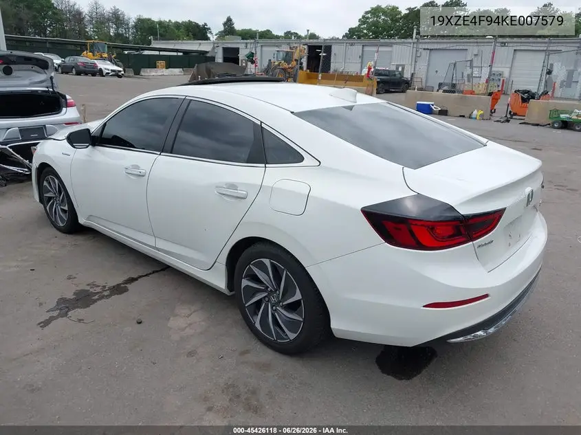 2019 Honda Insight Touring VIN: 19XZE4F94KE007579 Lot: 45426118