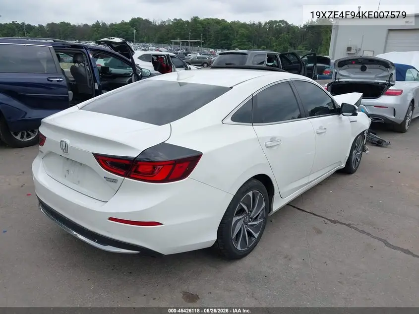 2019 Honda Insight Touring VIN: 19XZE4F94KE007579 Lot: 45426118