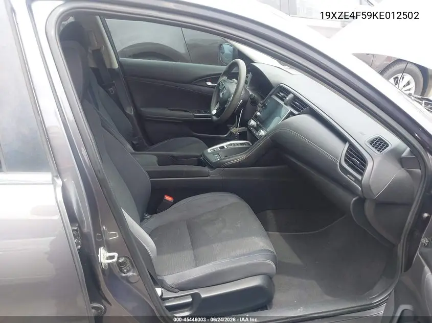 2019 Honda Insight Ex VIN: 19XZE4F59KE012502 Lot: 45446003