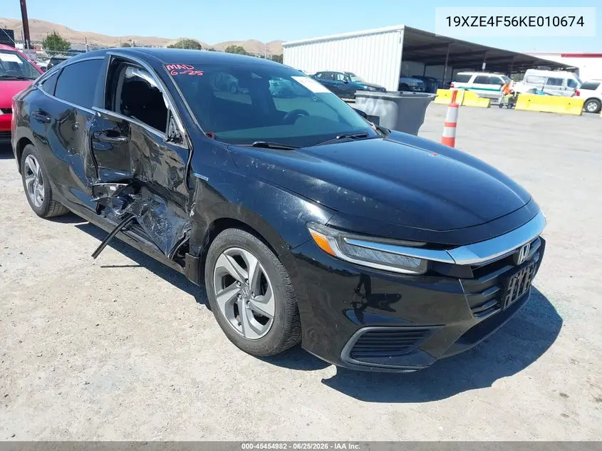 2019 Honda Insight Ex VIN: 19XZE4F56KE010674 Lot: 45454982
