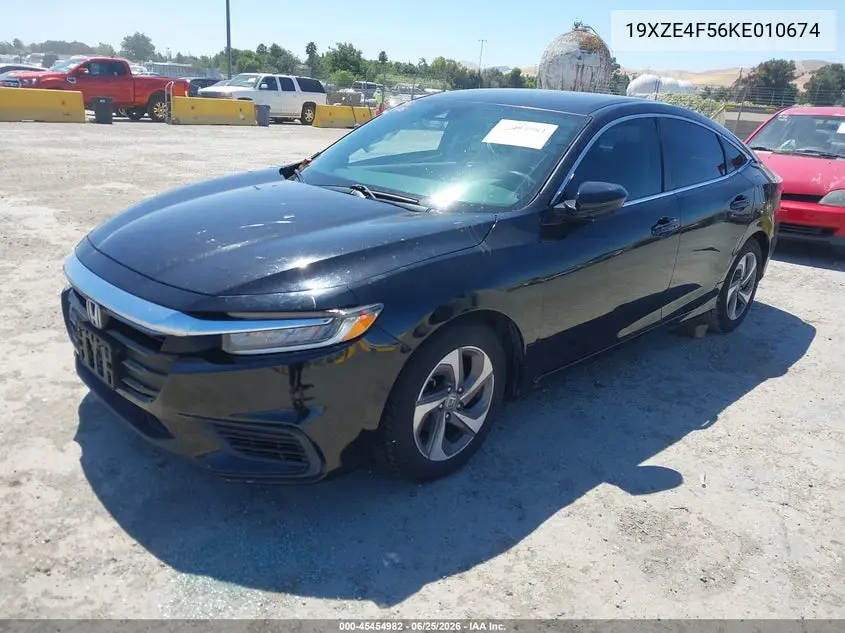 2019 Honda Insight Ex VIN: 19XZE4F56KE010674 Lot: 45454982