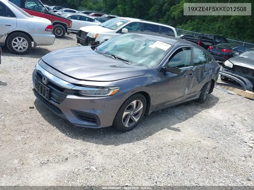 2019 Honda Insight Ex VIN: 19XZE4F5XKE012508 Lot: 45493382