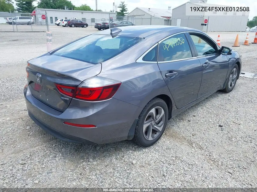 2019 Honda Insight Ex VIN: 19XZE4F5XKE012508 Lot: 45493382