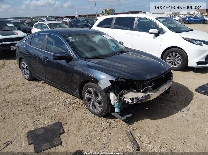 2019 Honda Insight Ex VIN: 19XZE4F59KE006084 Lot: 45536936