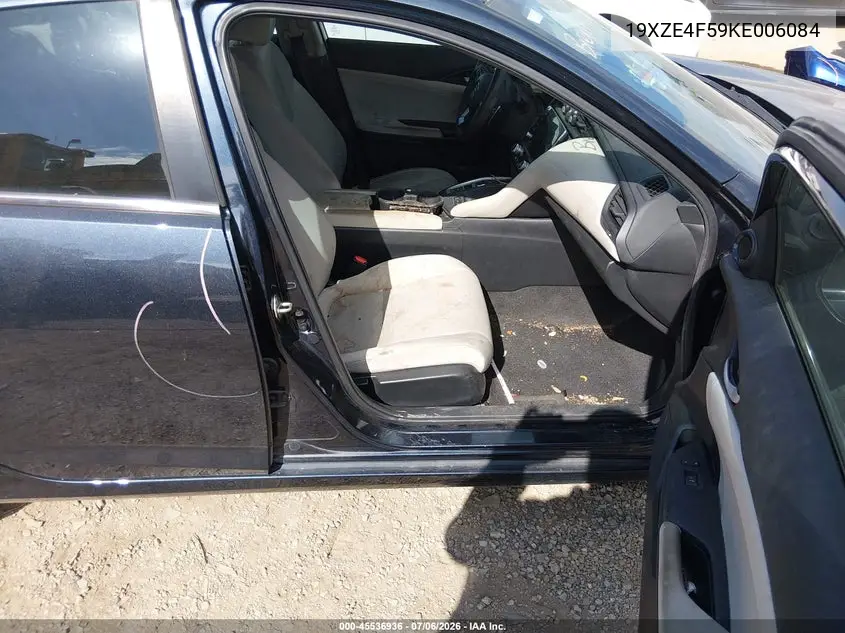 2019 Honda Insight Ex VIN: 19XZE4F59KE006084 Lot: 45536936