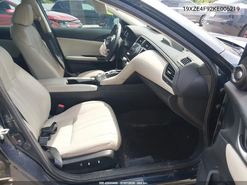 2019 Honda Insight Touring VIN: 19XZE4F92KE006219 Lot: 45555468