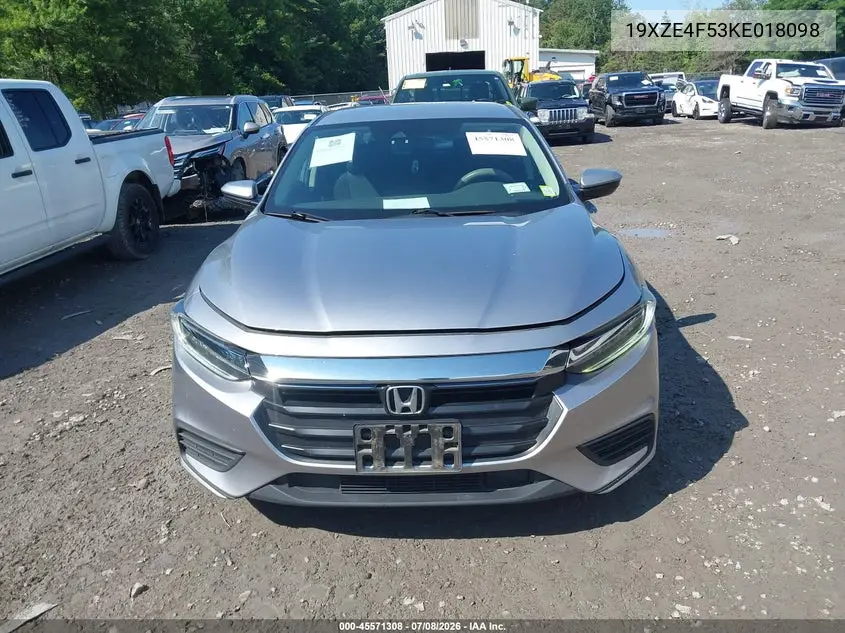 2019 Honda Insight Ex VIN: 19XZE4F53KE018098 Lot: 45571308