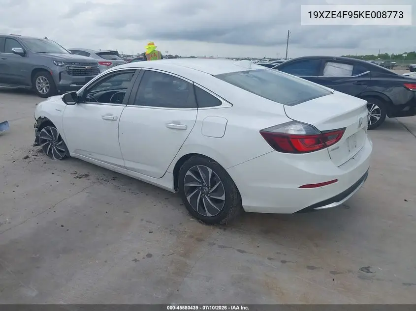 2019 Honda Insight Touring VIN: 19XZE4F95KE008773 Lot: 45580439